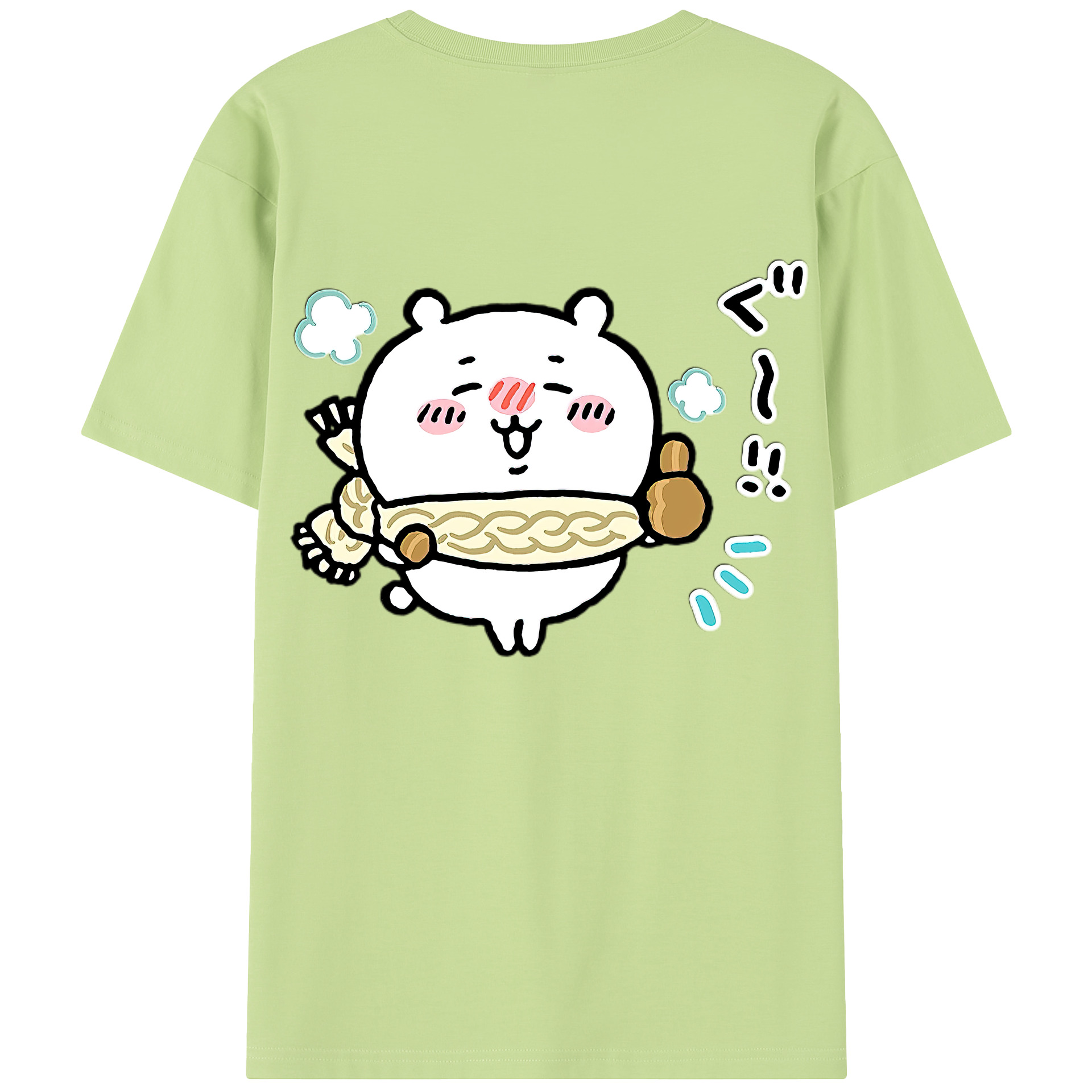 （画像用） ちいかわ ちいかわ Chii-kawa chiikawa 綿100％半袖Tシャツ（背面プリント）